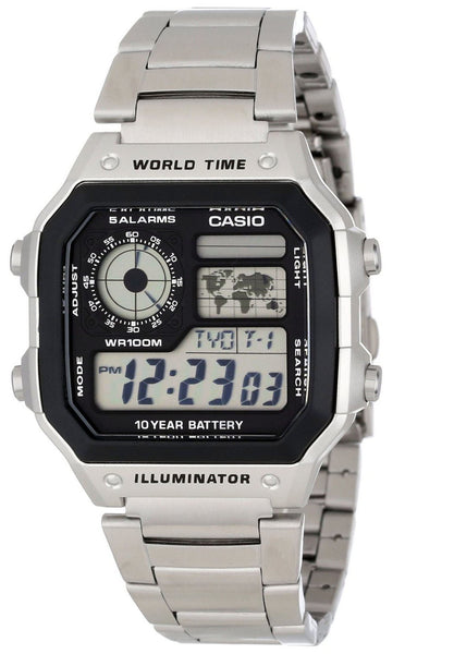 Casio illuminator 12 hour mode deals