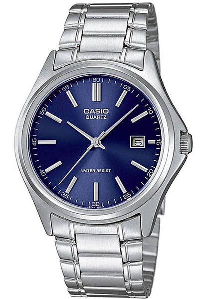 Casio MTP 1183A 2AD Men s Blue Analogue Quartz Steel Band Watch with D Great Watches