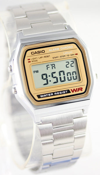 Casio A-158WEA-9CF Classic Digital Steel Watch Alarm Stopwatch 